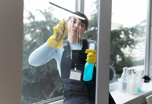 Nettoyage de vitres intérieures et extérieures à Clavé